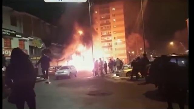 На Светланской сгорел супермаркет смотреть онлайн