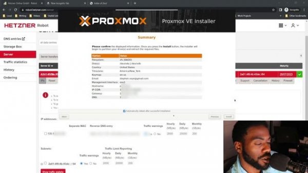 Proxmox - How to install proxmox on Hetzner Dedicated Root Server