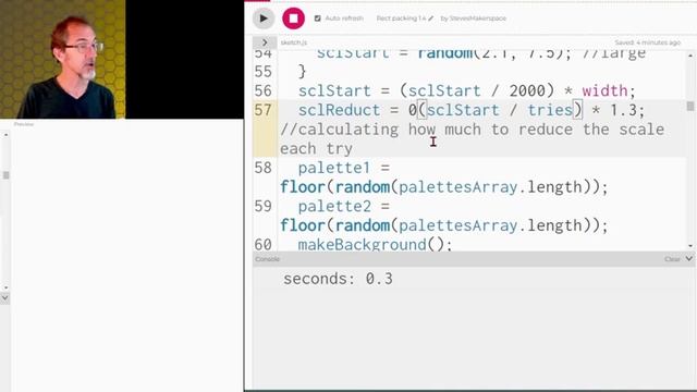 Rectangle Packing in a Perlin Flow Field - Part 1 of 2 - p5.js generative art смотреть онлайн