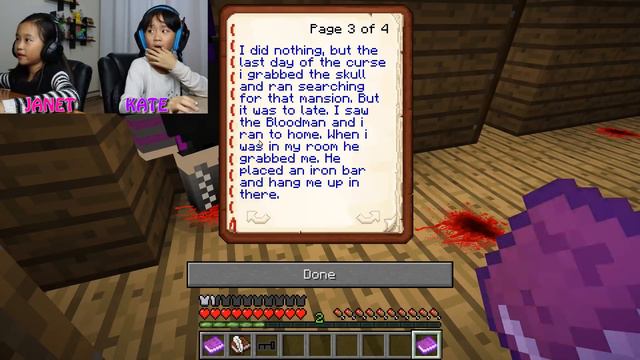 Minecraft: The Bloodman Part 1 / Horror Map / Janet and Kate смотреть онлайн