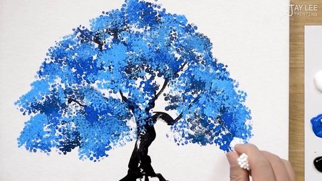Traveler / Blue Tree Painting Technique / Art Hacks смотреть онлайн