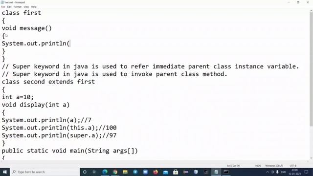 super Keyword in Java | Uses of super keyword | this vs super Keyword | Practical implementation ?? смотреть онлайн