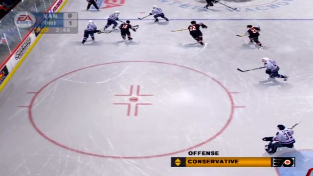 NHL 06 Gameplay Philadelphia Flyers vs Vancouver Canucks смотреть онлайн