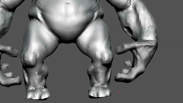 Overweight giant sketch and pose Zbrush смотреть онлайн
