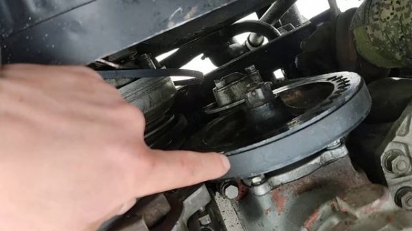 замена ремня на компрессор ямз238