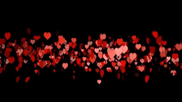 Футаж Сердечки поднимаются вверх смотреть онлайн