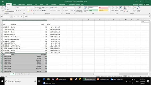 How to export and copy emails from Microsoft® Outlook to Microsoft® Excel (شرح بالعربى) смотреть онлайн