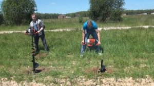 "Засади" мотобур или ошибки при бурении.wmv