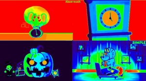 FAT ELEPHANT VS RHINO VS MONSTER VS DINO || HICKORY DICKORY DOCK (VIDEO EFFECTS)