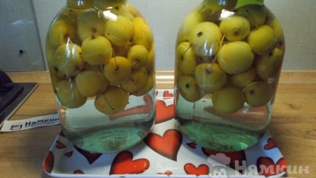 Compote for winter from small apples in three-liter jars смотреть онлайн
