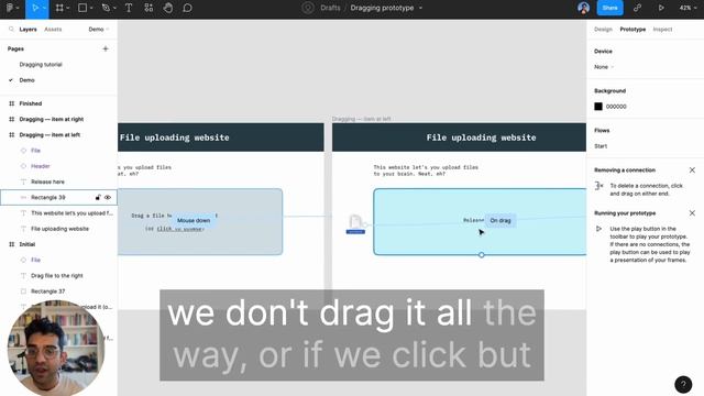 Creating a dragging interaction in a Figma prototype смотреть онлайн