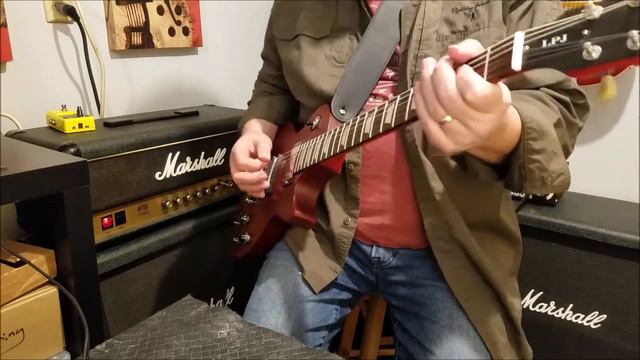 2013 Gibson LPJ Pro model guitar - play thru Marshall - no talking смотреть онлайн