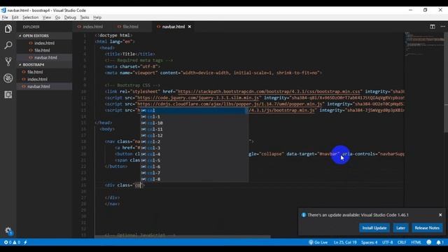 Bootstrap 4 Simple Navigation Bar смотреть онлайн