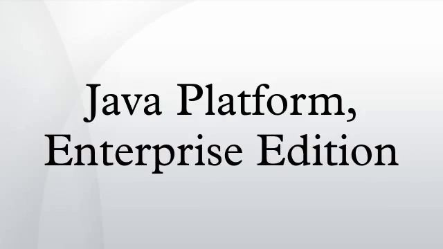 Java Platform, Enterprise Edition смотреть онлайн