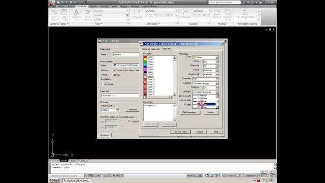 Autocad - How to create a pen style file for plotting line weights and colors смотреть онлайн