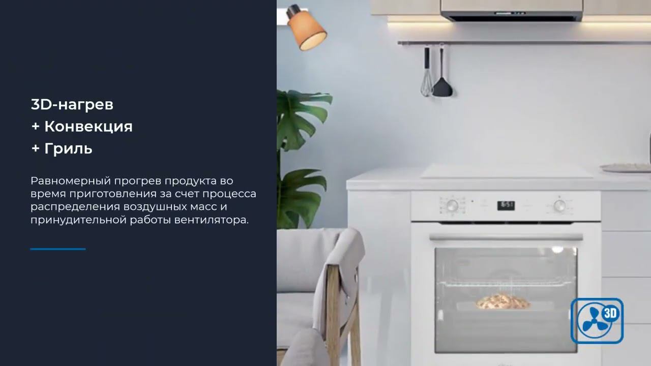 Духовой шкаф ZUGEL ZOE602W смотреть онлайн