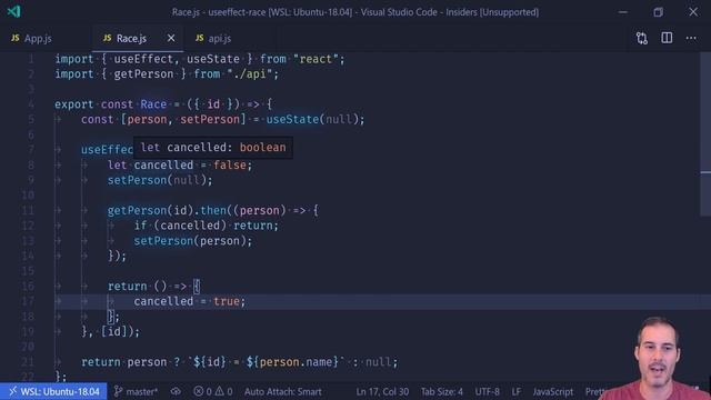Be Cautious of React.useEffect Race Condition Bugs | JavaScript смотреть онлайн