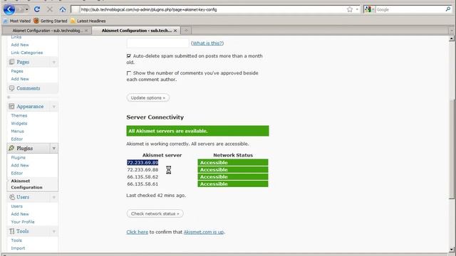 web site by WordPress: Akismet (blocking spam comments) смотреть онлайн