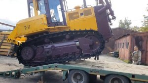 Грузим Бульдозер ЧЕТРА Т-11.01Я1БР-1 после капитального ремонта на трал для клинта в ХМАО