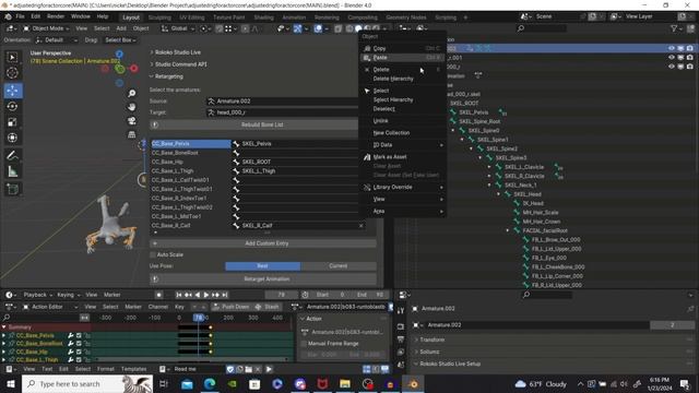Retargeting ActorCore Reallusion Animations to GTA 5 Skeleton Tutorial Using Blender смотреть онлайн