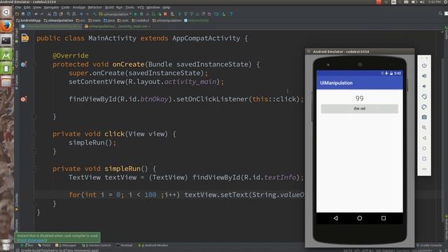Android Tutorial 2019 - Simple UI Thread in Android Part - 1 смотреть онлайн