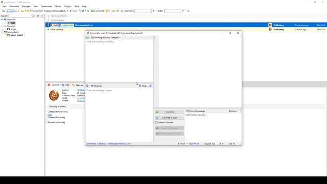 Exploring GIT EXT - Commit and Push смотреть онлайн