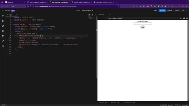 Fine Grained Reactivity In SolidJS | SolidJS | ReactJS смотреть онлайн