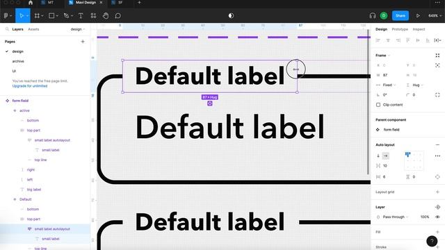 Create a TEXT FIELD Component With an ANIMATED Label (Figma Tutorial) смотреть онлайн