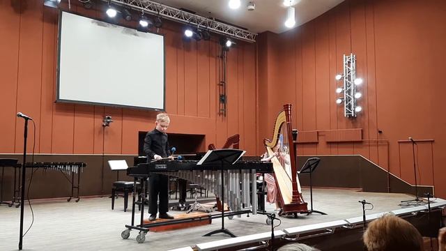 Маримба и арфа. Гендель, концерт 1 часть. Гаврилов Захар, декабрь 2019 УРСМШ смотреть онлайн