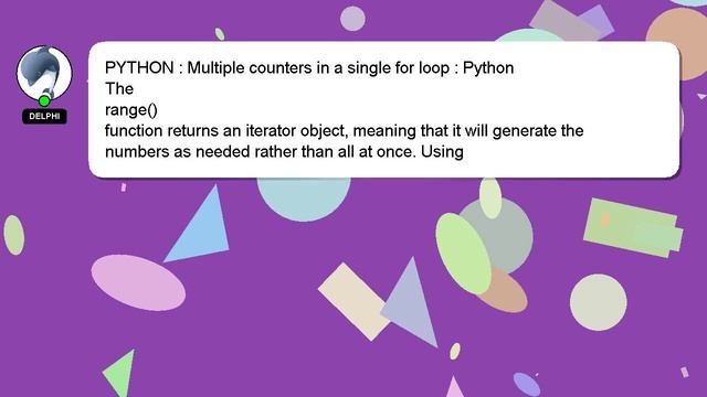 PYTHON : Multiple counters in a single for loop : Python смотреть онлайн