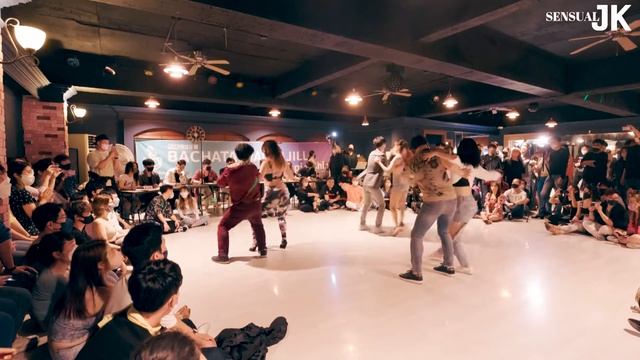 [대전 카페살사 바차타(bachata) 잭앤질( Jack & Jill) 파티] 본선 1조 music -Eli Jas-Tú Me Haces Volar смотреть онлайн