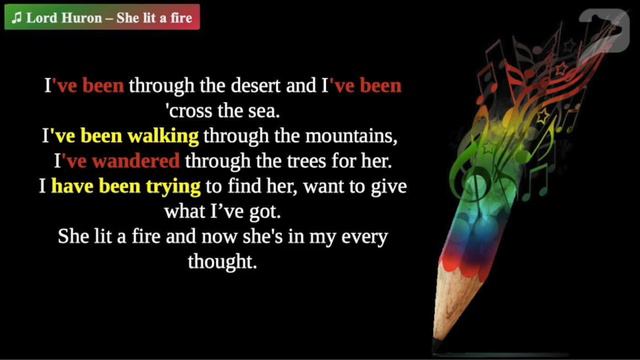 Present Perfect In Songs