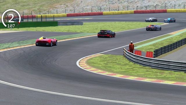 Ferrari Monza SP1 Vs All Bugatti Hypercars - Spa