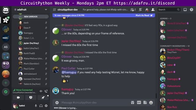CircuitPython Weekly Meeting for December 5th, 2022 @circuitpython #circuitpython #adafruit смотреть онлайн