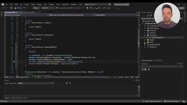 How to generate PDF Files in .NET Core using IronPDF смотреть онлайн