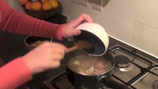 Pearl Barley & Bacon Recipe - Latvian Recipe - Каша перловая с беконом смотреть онлайн