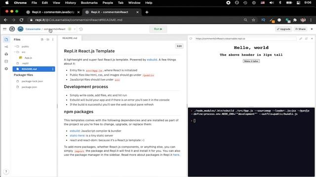 Quickly Add Comments in Javascript and in React смотреть онлайн