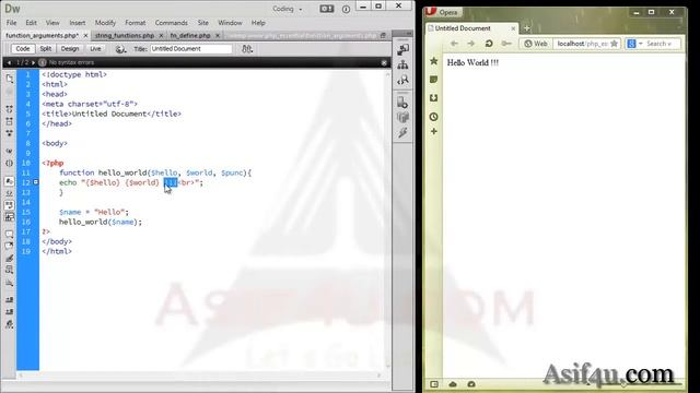 PHP and Mysql Essential Bangla 37 Function argument in php смотреть онлайн