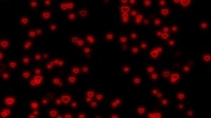 Сердце ❤️,плавающие неоновые сердца без звука,заставка для романтического вечера