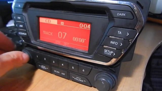 оптика в ШГУ Kia Rio PA710 QBR (CD+USB)