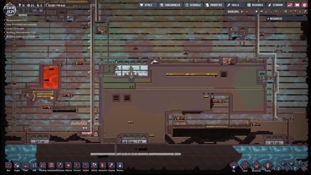 Oasiss 29 : Quick time lapse of core freezing : Oxygen not included смотреть онлайн