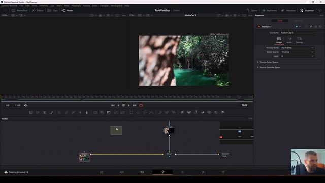 Как перекрыть текст объектом из видео в Davinci Resolve смотреть онлайн