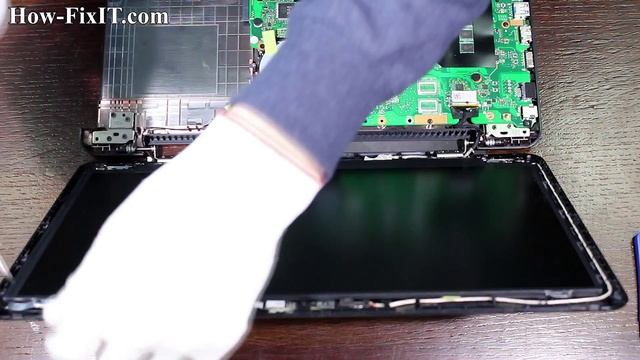 Asus X554, X554L, X554U disassemble and replace screen, как разобрать и поменять матрицу смотреть онлайн