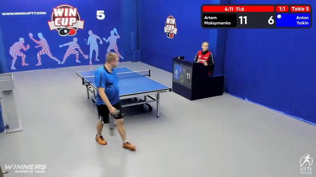 12:00 Artem Maksymenko 1-3 Anton Yolkyn South 2 WIN CUP 06.10.2022 WINCUP | TABLE TENNIS смотреть онлайн