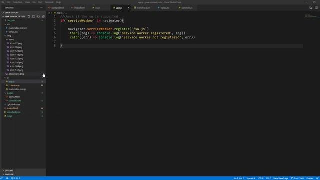 PWA Tutorial for Beginners 4 - Service worker lifecycle смотреть онлайн