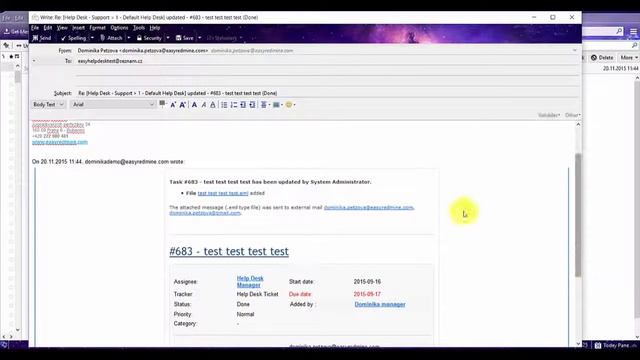 How to Update a task via email- Easy Redmine смотреть онлайн