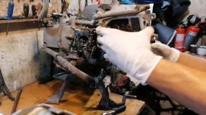 Разборка мотора Yamaha Gear 4t и нестандартные проблемы с ним