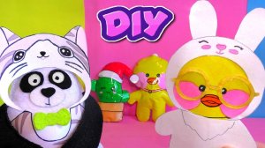 Как сделать одежду для уточки Лалафан из бумаги своими руками