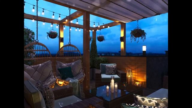 Atmosphere evening on the veranda 3d / Cozy /Мои работы в 3ds Max под расслабляющую музыку смотреть онлайн