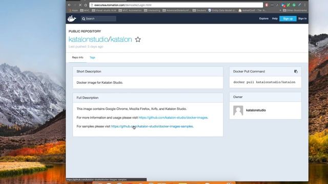 Katalon Studio running in an Docker container смотреть онлайн